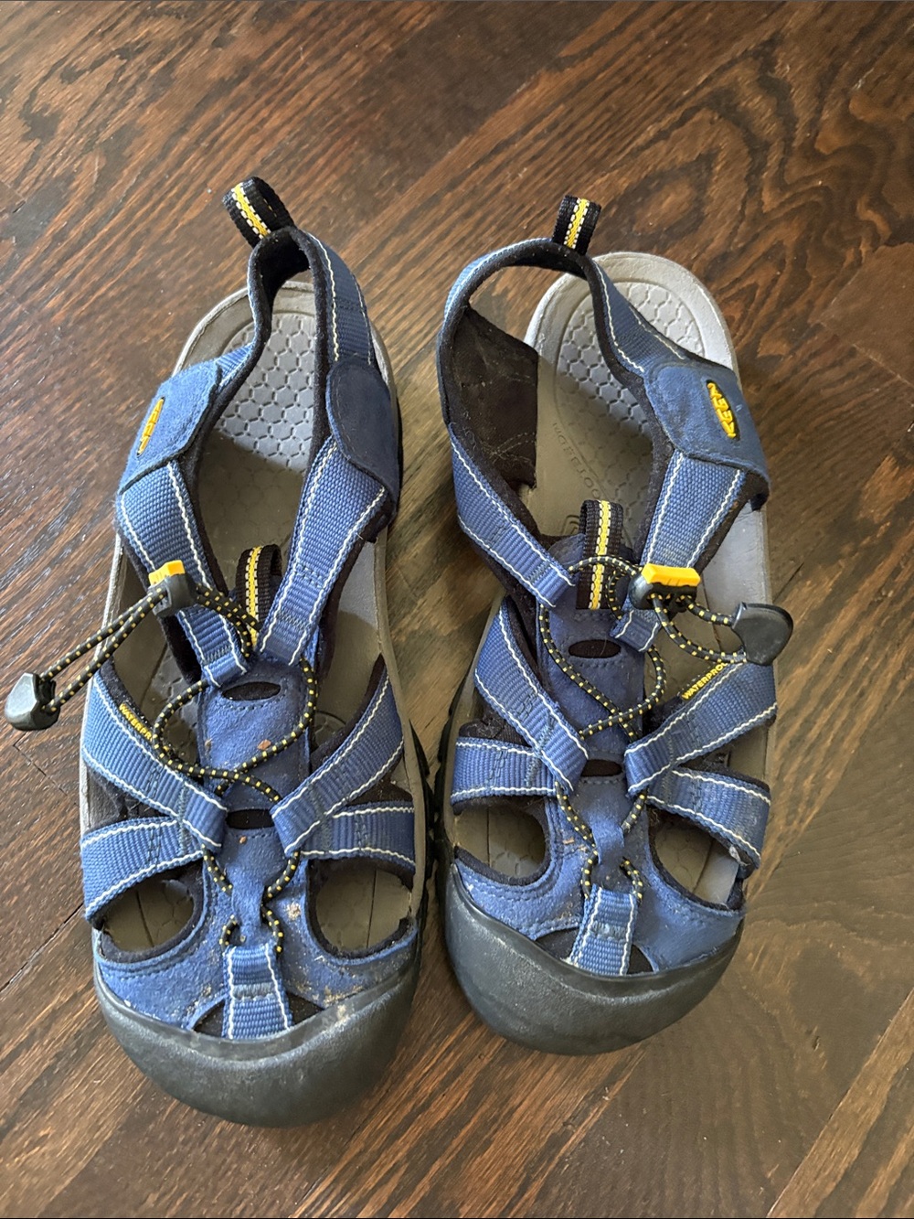 Keen Blue and Black Youth Athletic Sandals
